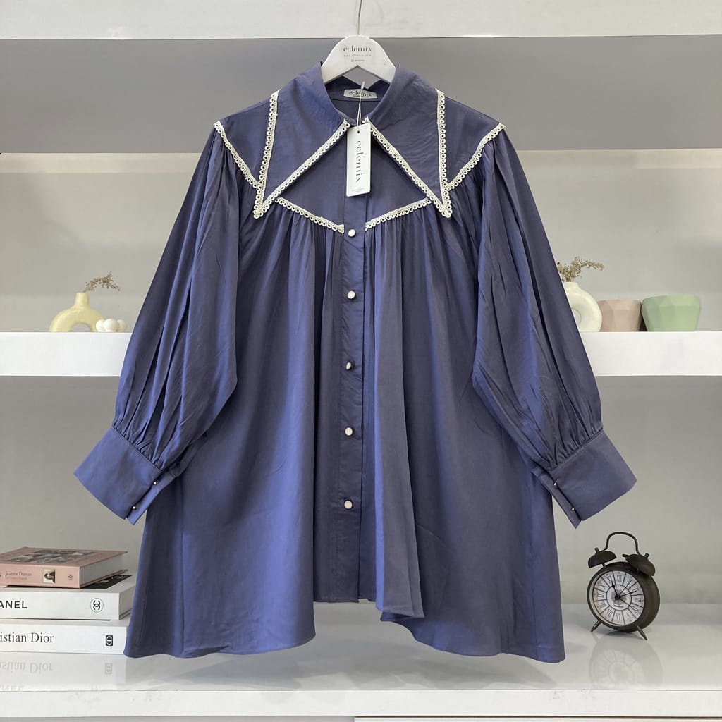 BEFAST - ZRX OOTD Blouse DASIA / Eclemic Top Hea Casual Style / Blouse Wanita Remaja / Atasan Lengan Panjang / Blouse Kekinian Remaja ABG / Fashion Wanita Kerja / Blouse Casual Wanita / Termurah / Blouse Keluaran Terbaru