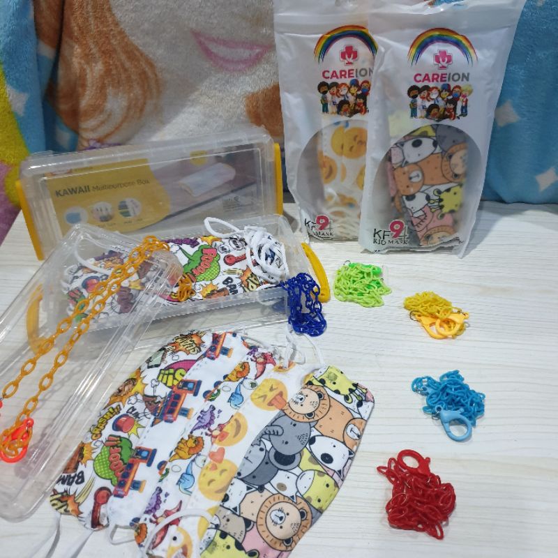 Masker KF94 anak plus box