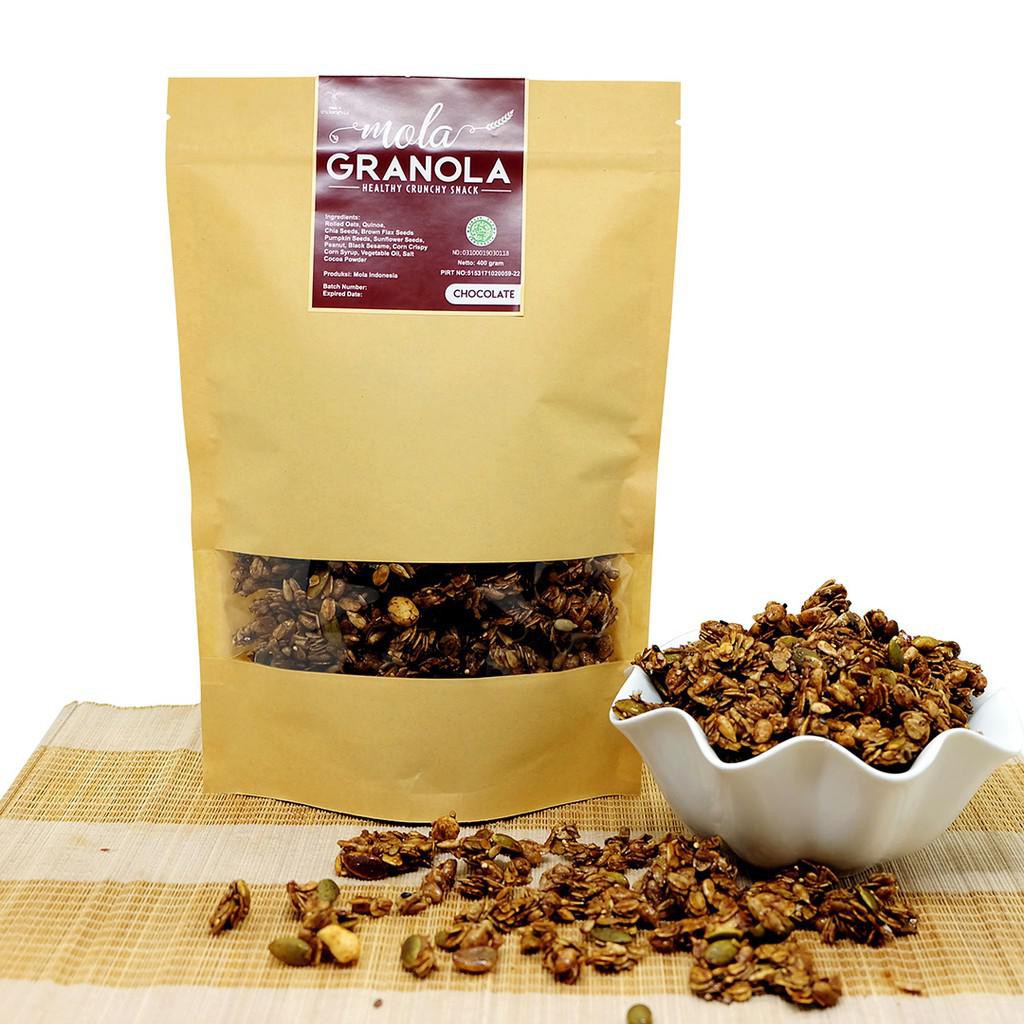 Mola Granola 400 gram / Menu Sarapan Sehat Atau juga Untuk Cemilan Diet