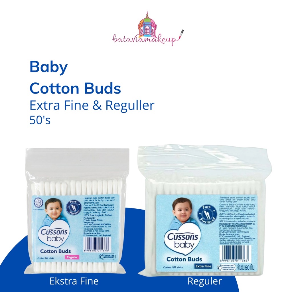 Cussons Baby Cotton Buds 100's/Korek Kuping Bayi&amp;Dewasa/Pembersih Telinga