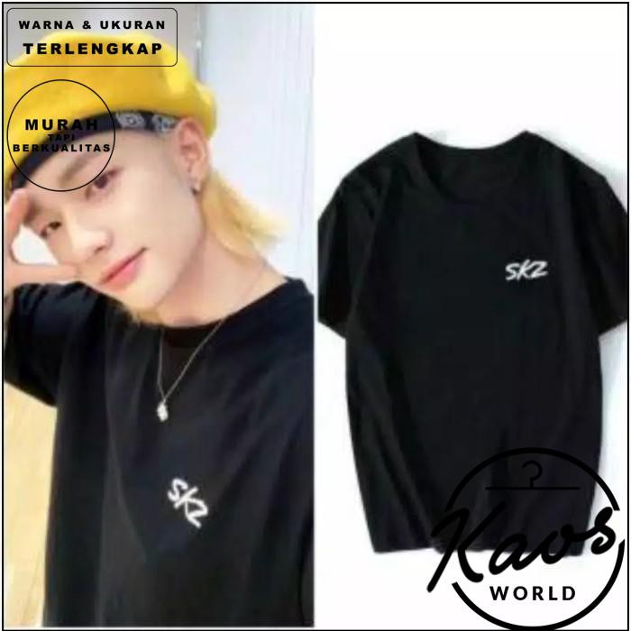 KAOS T-SHIRT STRAYKIDS LOGO SKZ