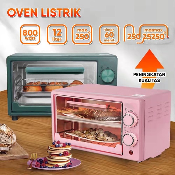 BEST SELLER OVEN PEMANGGANG LISTRIK Penghangat Makanan kapasitas 12 Liter oven listrik low watt 12 L-800 Watt