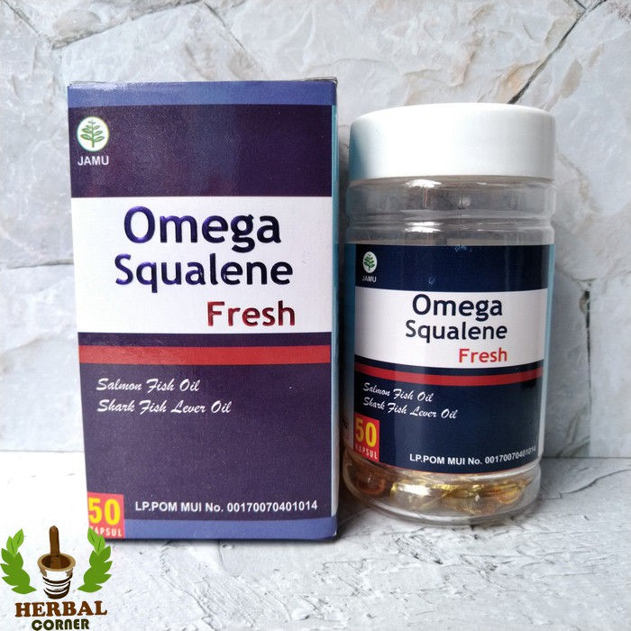 Omega Squalene Fresh - Kapsul Minyak Hati Ikan Hiu Plus Salmon