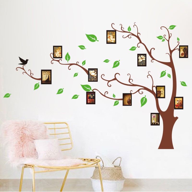 RELIZA WALLSTICKER / Stiker Dinding POHON BINGKAI FOTO TREE FRAME Wall Sticker AY803