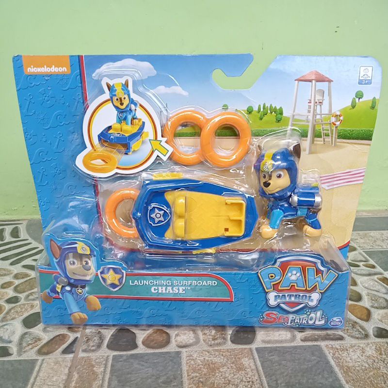 Mainan Paw patrol seapatrol LAUNCHING SURFBOARD CHASE.
