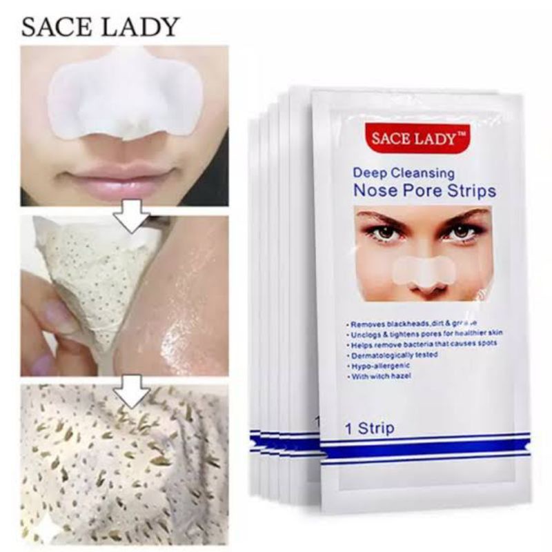 MASKER KOMEDO SACE LADY || PORE PACK NOSE PACK DEEP CLEANSING PORE STRIPS