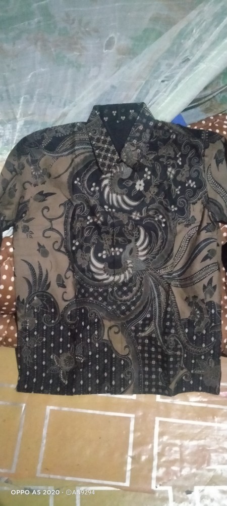 Prastowo Kemeja Batik Pria Lengan Panjang Full Furing Bahan Katun Sragenan