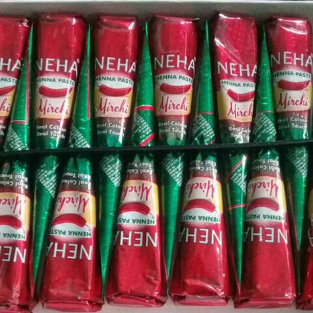 Henna Paste Neha Warna Merah Cabai (25gr)