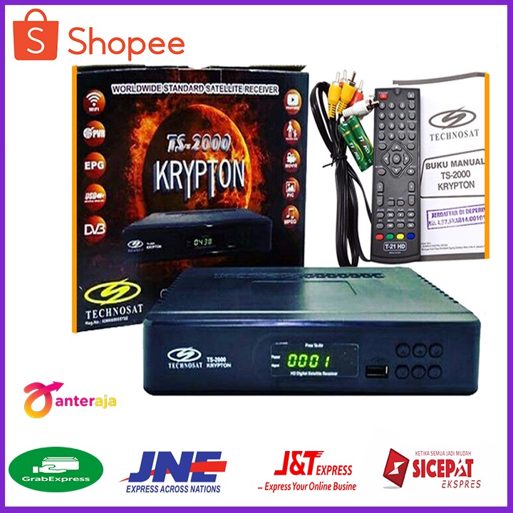 Receiver Parabola Tanaka T-21 HD Krypton Technosat Receiver Satelit Parabola Promo