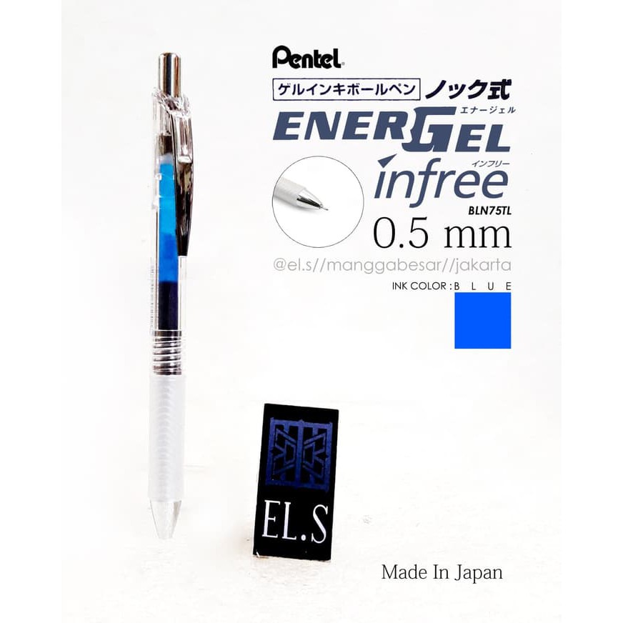 

NEW SALE PENTEL ENERGEL INFREE 0.5 BLUE