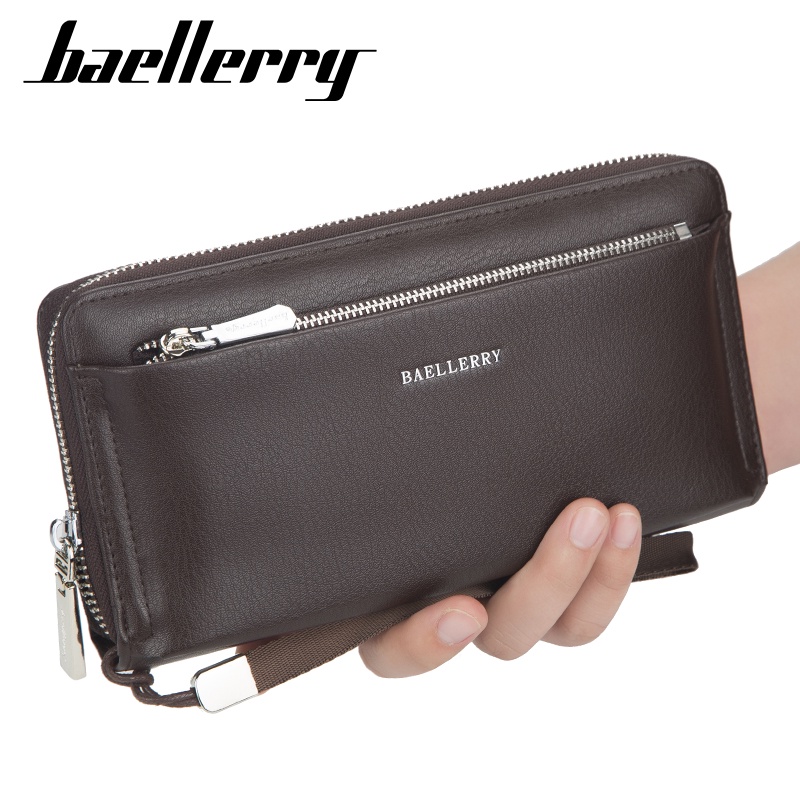 BAELLERRY S1081 Dompet Pria Wanita Panjang Bahan Kulit PU Leather Premium WATCHKITE BAEOS-4