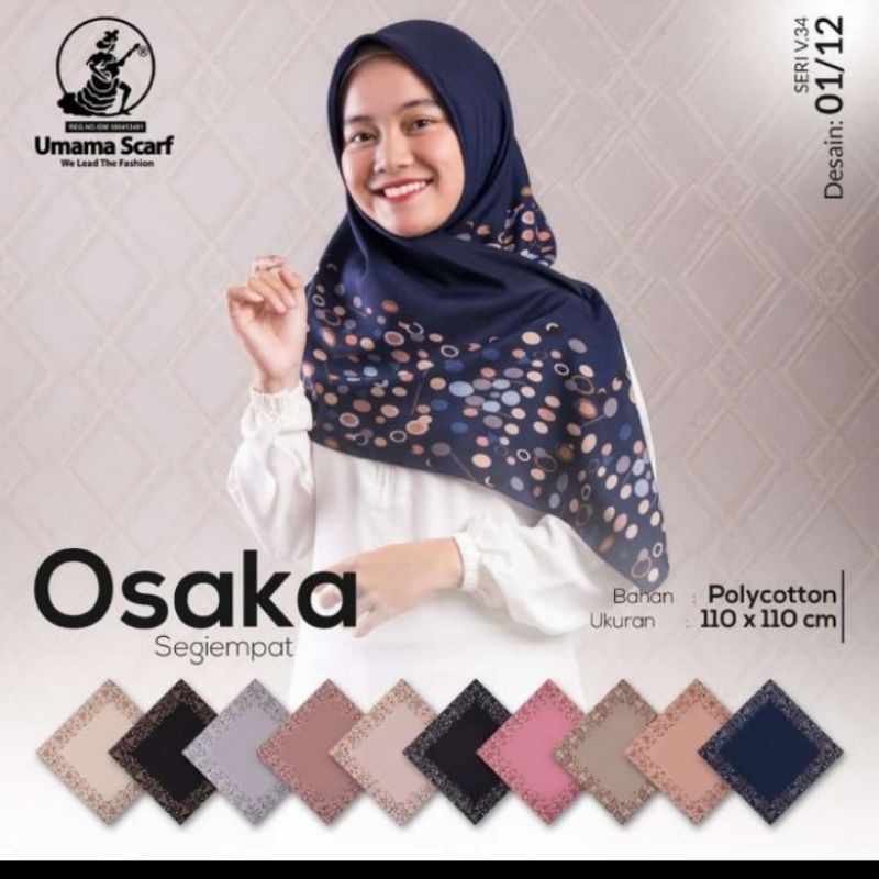 kerudung hijab segi 4 OSAKA premium (kodian) _hijab premium osaka kodian terbaru