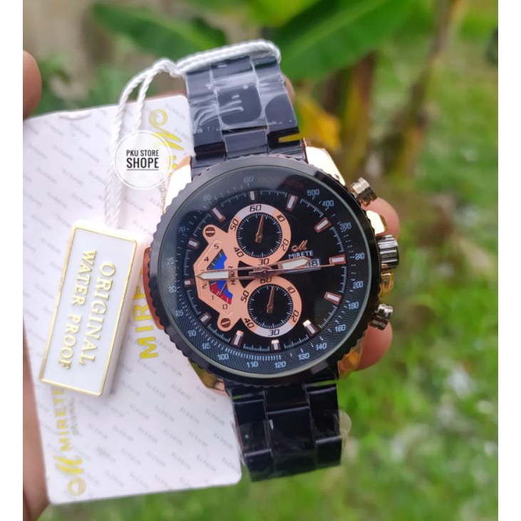 Jam Tangan Pria Mirete Origianal | Water Resistance  | Tanggal Hari Aktif Free Box