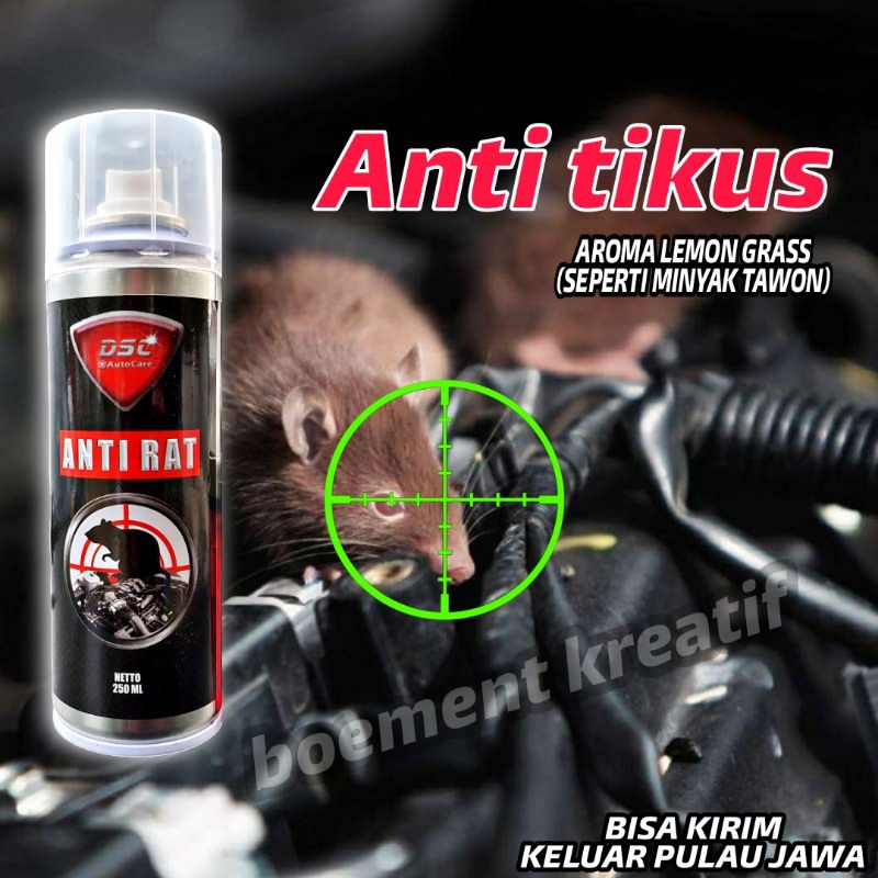 Pengusir tikus kap mobil dapur rumah gudang / Antirat tikus ukuran 250 ml