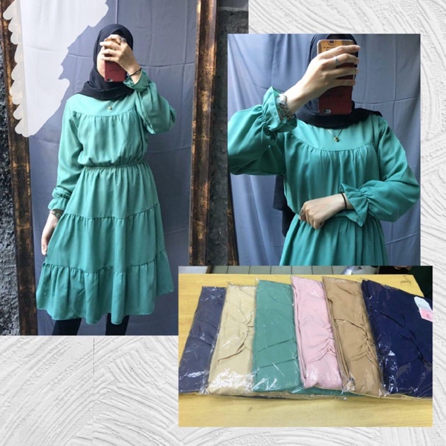 TUNIK REMPLE KARET PINGGANG