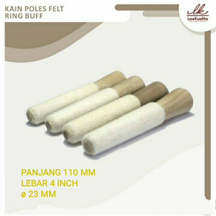 Kain Poles Felt Ring Buff (panjang 110 mm - lebar 4 inch - ø 23 mm)