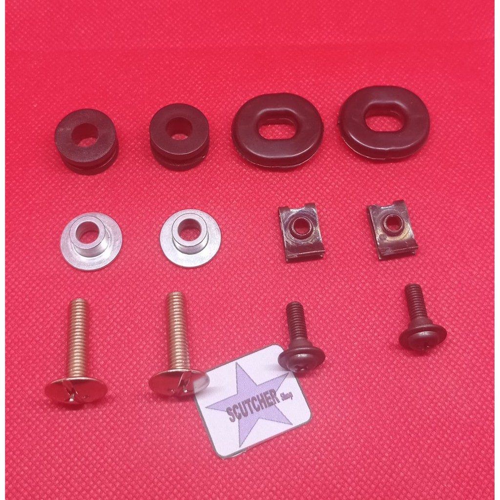 karet bosh ring baud klip set cover body bodi aki filter udara kanan kiri honda tiger 2000 lama