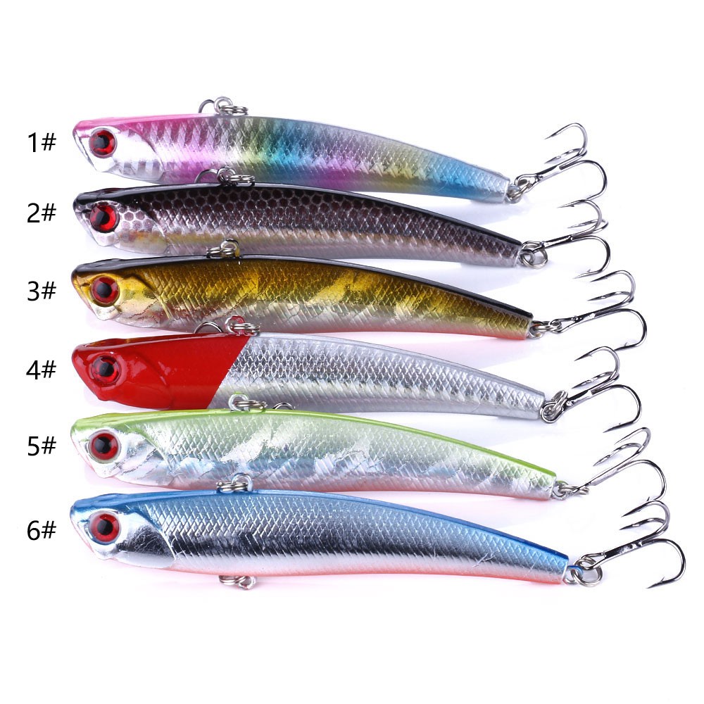 Hengjia 1pc Umpan Pancing Hardlure Bentuk Ikan Imitasi 9.5cm 26g Bahan Plastik Dengan Kail Treble