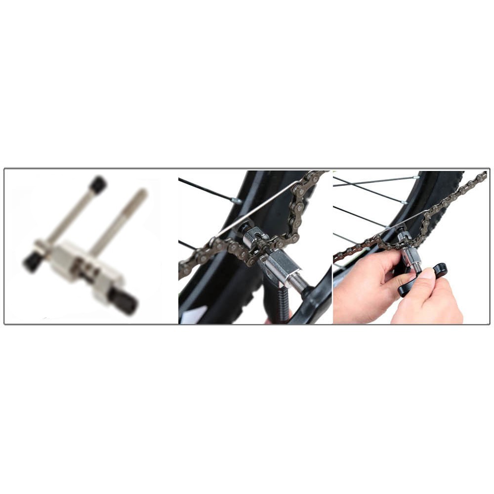 TaffSPORT 4 in 1 Perlengkapan Reparasi Rantai Sepeda Bicycle Chain Socket Tool Set - BT2919 - Silver