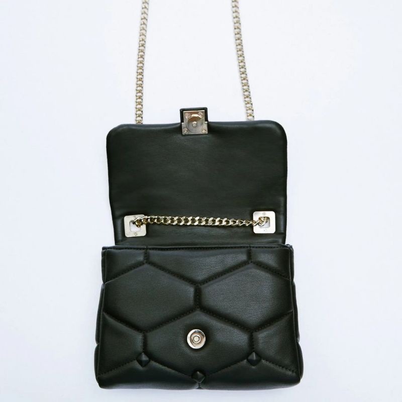 ZRA QUILTED STUDDED CROSSBODY BAG