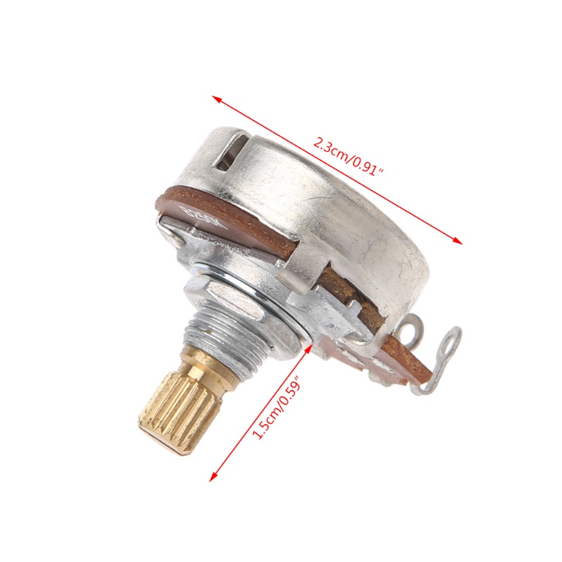 Sun B250K Potentiometer Splined Potensiometer Untuk Efek Gitar Bass Elektrik