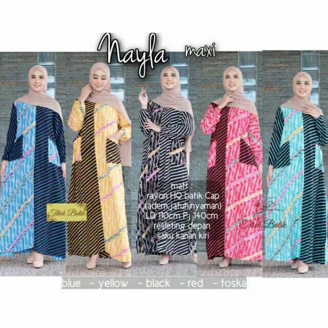 Gamis Cardi Batik Cinta Maxi Kinasih MaxiGAMIS BATIK MANGGAR, PADI,SEKAR,CANTIK,KUBIS,KIPAS,DAUN,KUP