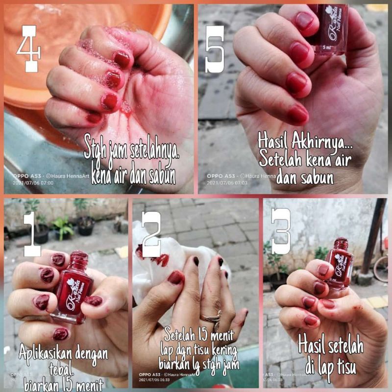 RAZETA NAIL HENNA / RAZETA KUTEK HENNA / KUTEK / HENA / PACAR KUKU / TUFFAH / CERIA / NAURAA