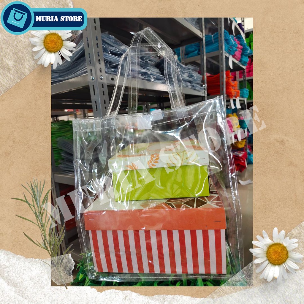 TAS MIKA UNTUK HAJATAN / GOODIE BAG MIKA KOTAK NASI 20X20 CM