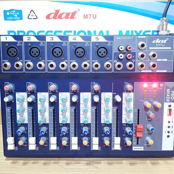 DAT M7U MIXER AUDIO 7 CHANNEL