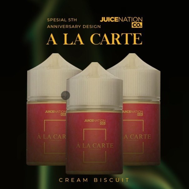 Liquid ALA CARTE Series 60ML 3mg dan 6mg by Juice Nation berpita cukai