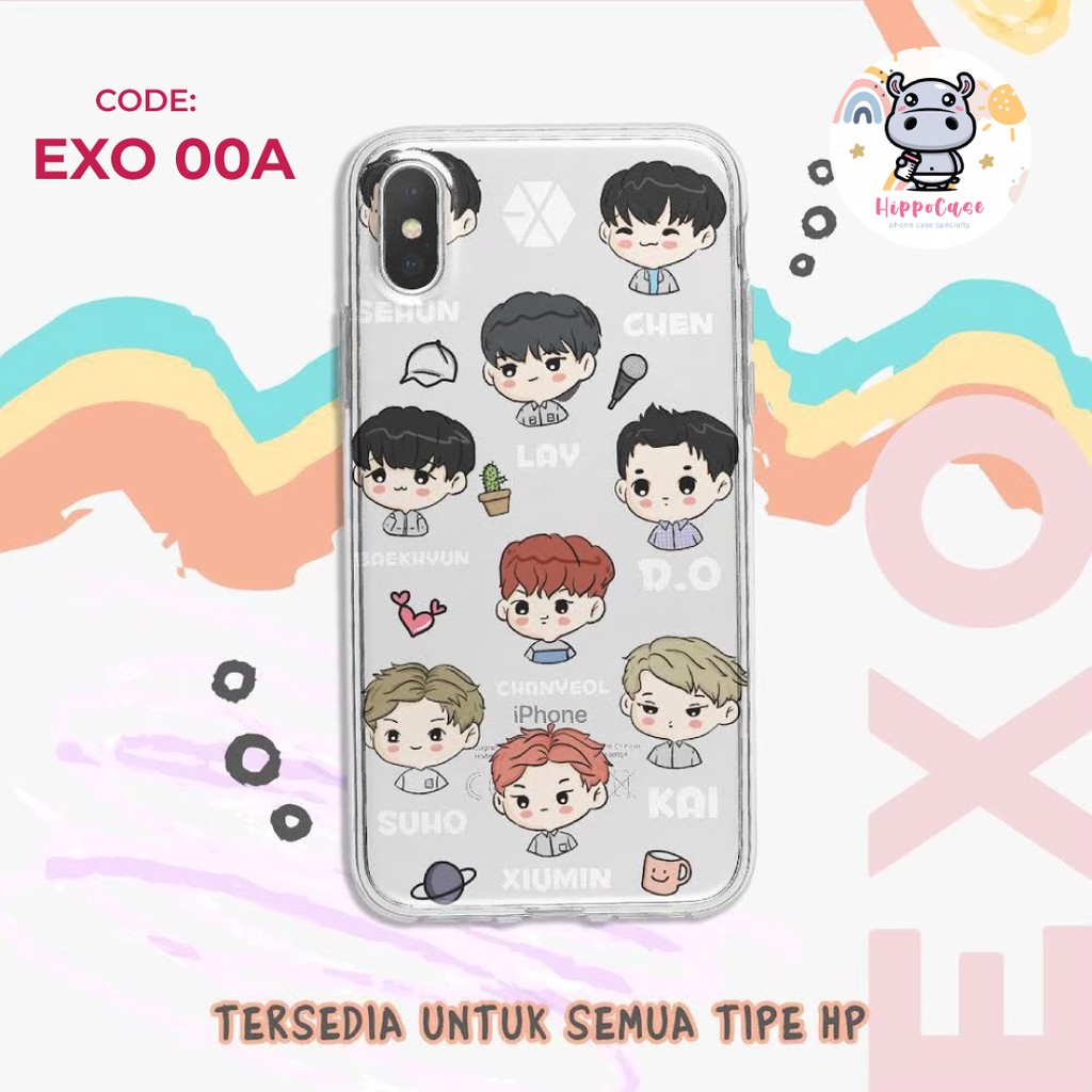 Casing Hp EXO KPOP | Custom Case Iphone, Samsung, oppo | Code : EXO 00A & 00B