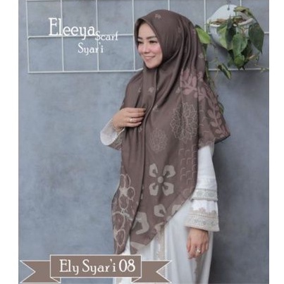 HIJAB SEGIEMPAT SYARI SIZE 140 X 140  PRINTING II Eleeya scarf