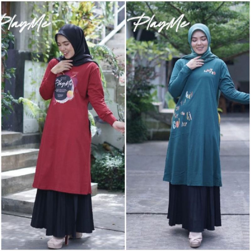 Long Tunik Playme Matt Cotton Combed 20s