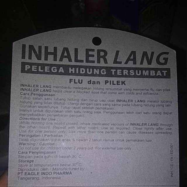 Inhaler cap lang pelega hidung tersumbat-1