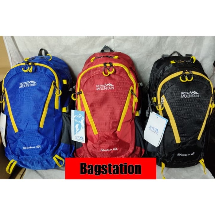 TAS RANSEL GUNUNG HIKING CARRIER CAMPING DAYPACK ROYAL MOUNTAIN 40 L BEST SELLER