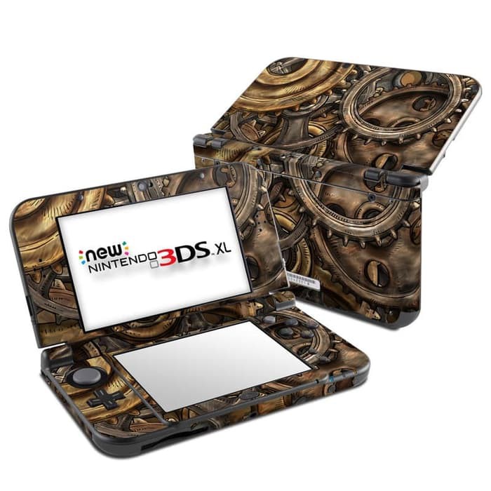 Garskin skin old new Nintendo 3ds XL  / reguler case  - gear retro