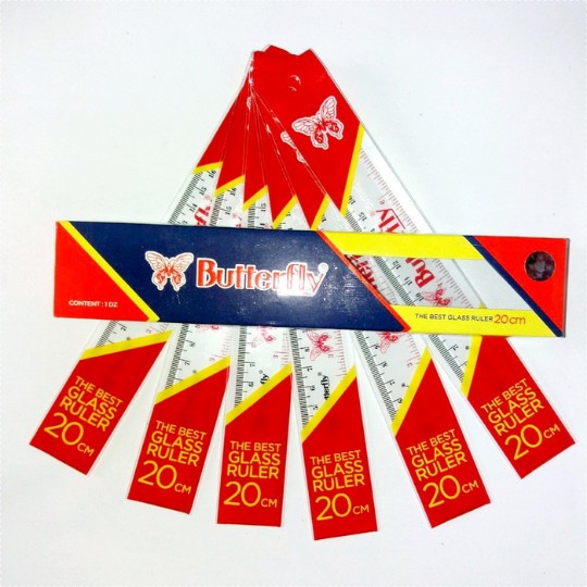 

Penggaris Mika Plastik Butterfly 20cm