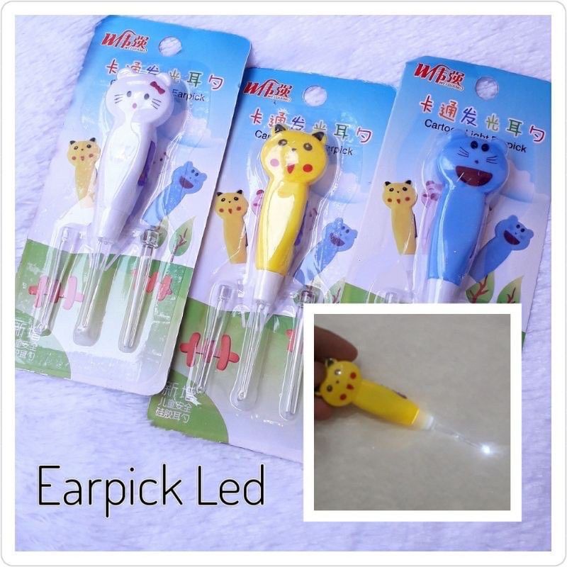 KOREK KUPING LED Lampu Korek Telinga Earpick Flash Light Peralatan Bayi