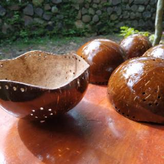  Pot  bunga BATOK  KELAPA  UNIK pot  anggrek  pot  gantung 