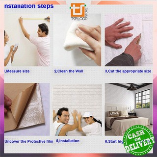 OFM C55 58 Wallpaper Dinding 3D Wall Sticker Foam Batu OFM C55 58 Wallpaper Dinding 3D Wall Sticker Foam Batu