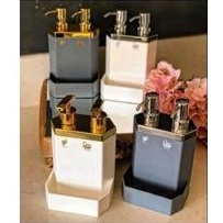 Soap Dispenser Botol Sabun Cuci Tangan Botol Sabun Cuci Piring Gold Emas Putih Tempat Sabun Cuci Pir