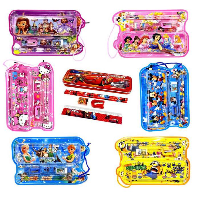 

Tempat Pensil Set Alat Tulis 6 In 1 Kemasan Gantung