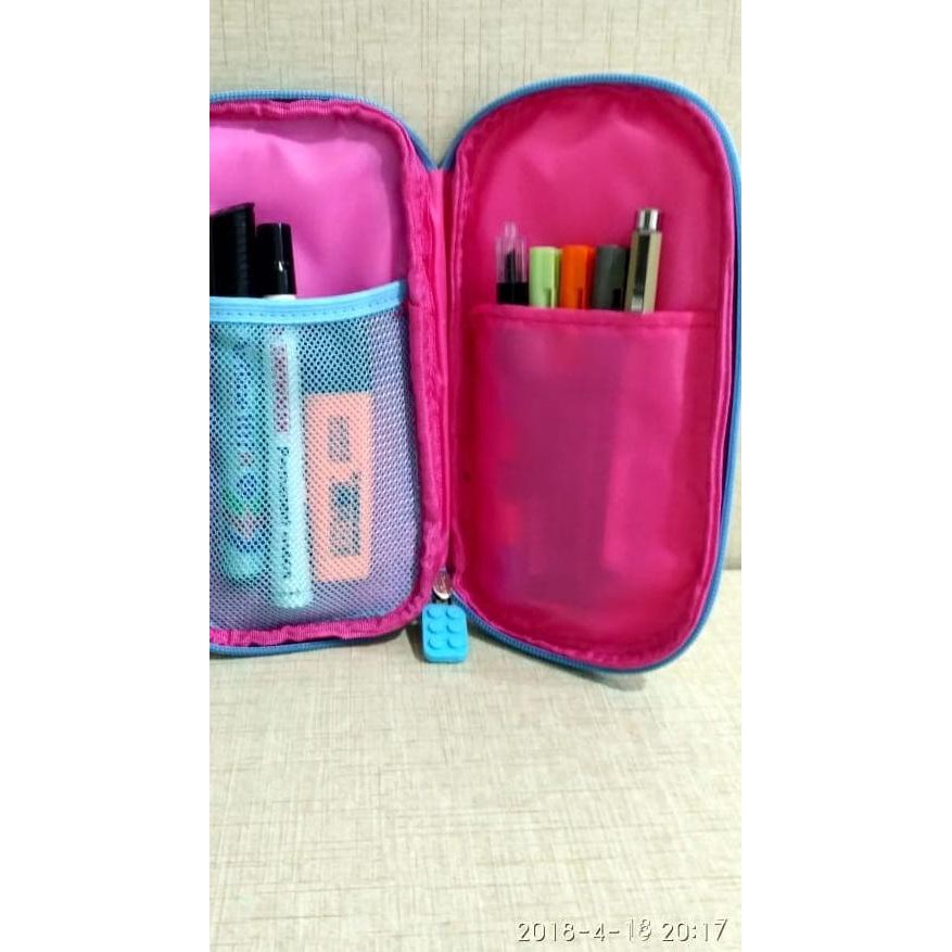 

☆ Kotak Pensil Lego / Pencil Case Lego / Tempat Pensil Lego Pixel Bits - Biru Muda ➭