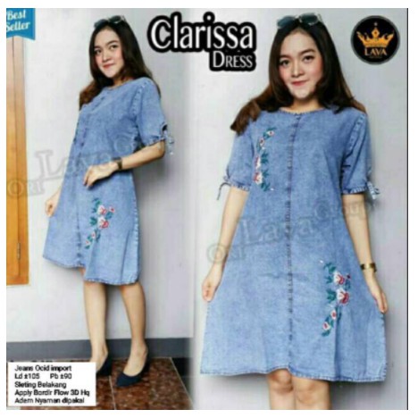 CLARISSA Dress jeans Snow acid light || CLS Lght