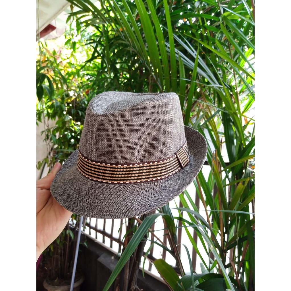 TERBARU DAN TERMURAH Topi Fedora Jazz Vintage Laken Cowboy - Topi Koboy Pria / Topi Kasual / Topi Gaya COD