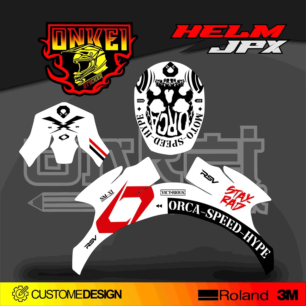 DECAL STICKER HELM JPX HJ2