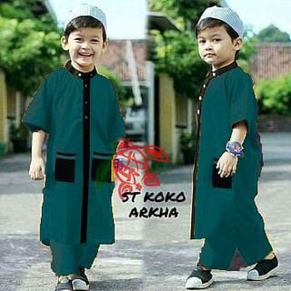  Stelan  Koko  anak ARKHA Stelan  Baju  Muslim Koko  Anak 