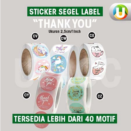 

[Isi 100Pcs - Part 22] Stiker Segel Thank You For Your Order Stiker untuk Kemasan Stiker Amplop