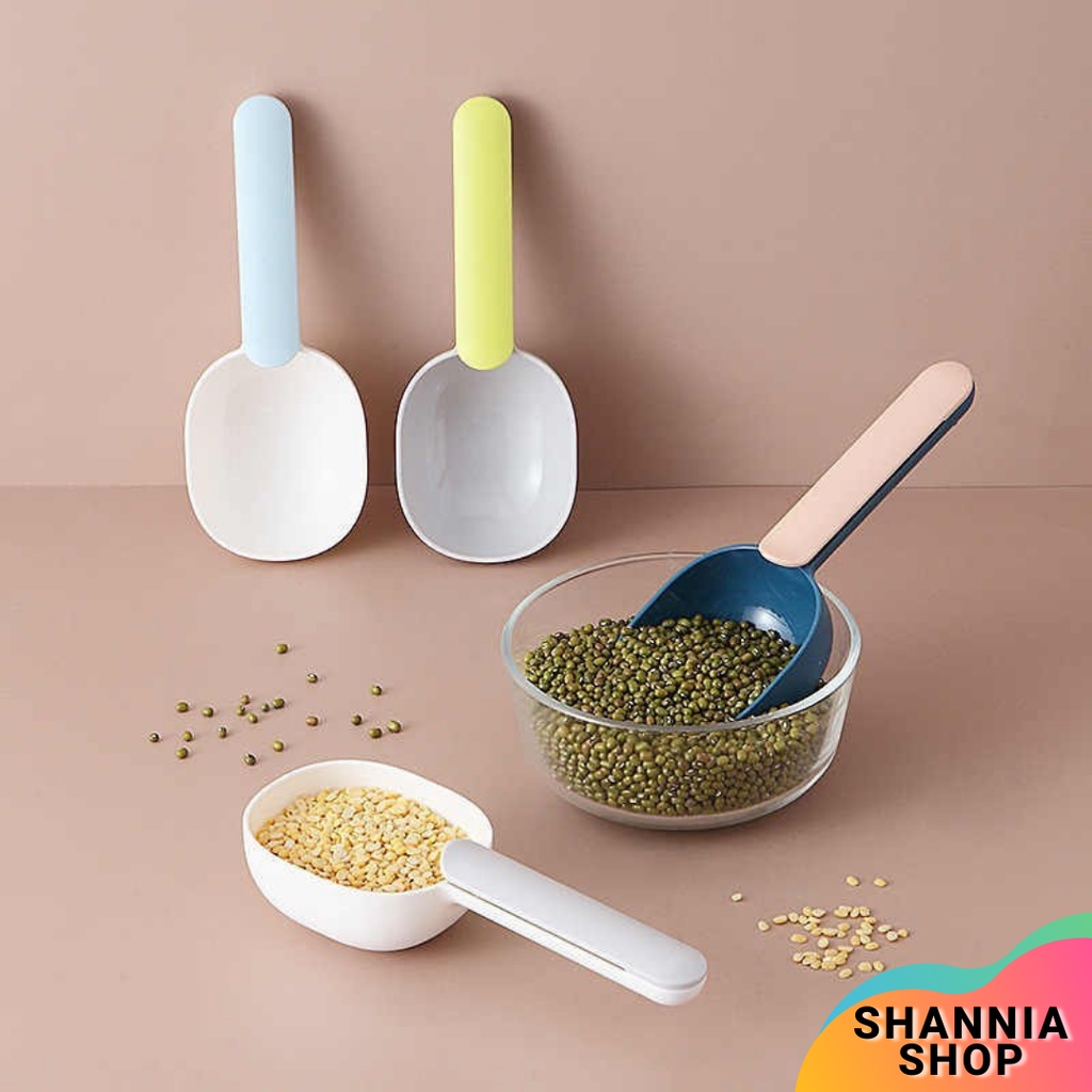 A76 Sendok Takar Beras Klip 2 in 1 / Scoop Rice / Sekop Tepung / Sendok Ukur / Takar Serbaguna