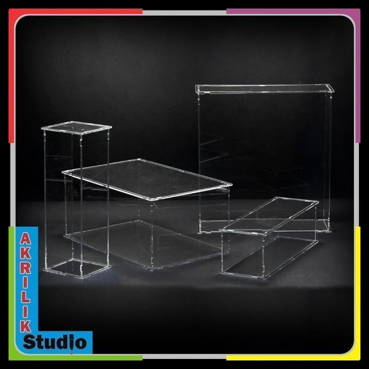 

Box Akrilik Acrylic Serbaguna Pxlxt10X10X5 Cm
